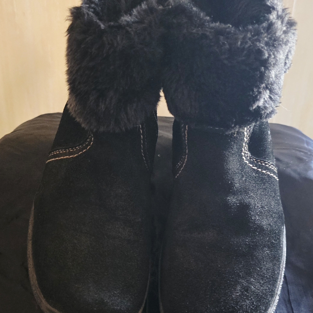 Women's Black Fur-Lined Boots
